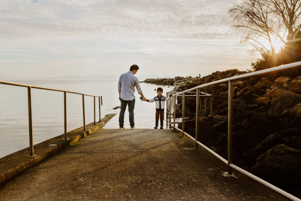 SF Bay Area Family Sunset Session Photography Alameda Crab Cove Beach